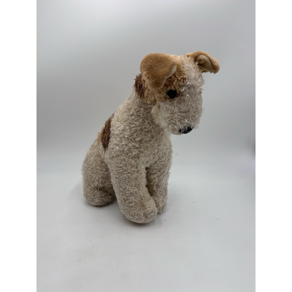 Canine Classics Wire Fox Terrier Plush Sitting Dog READ AS IS
